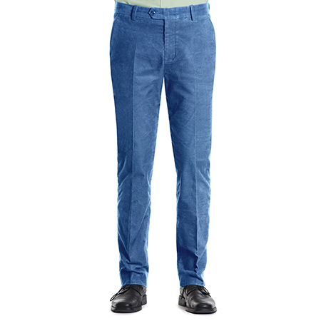 Cordhose Blaugrau