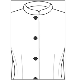 Jacket mit Stehkragen, für den neuen Damenanzug. Jacket mit Stehkragen, für den neuen Damenanzug.