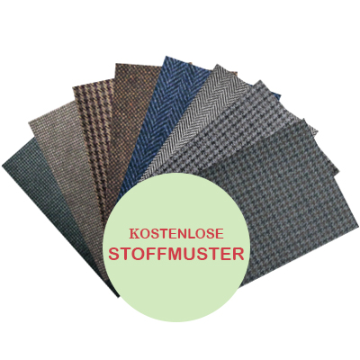 Stoffmusterkarte Tweed Stoffe