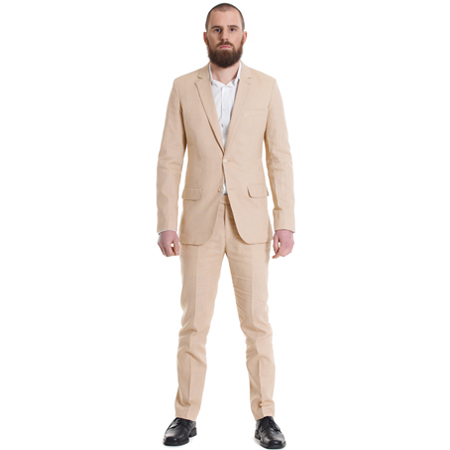 Leinenanzug Herren Beige